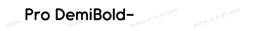 小米兰亭 Pro DemiBold字体转换